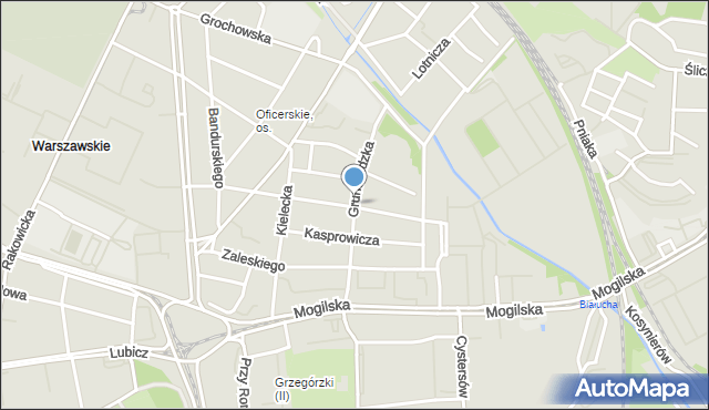 Kraków, Grunwaldzka, mapa Krakowa