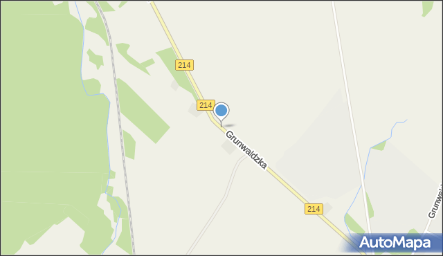 Nowa Wieś Lęborska, Grunwaldzka, mapa Nowa Wieś Lęborska