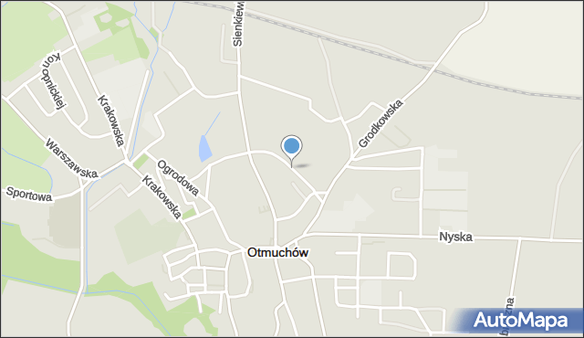 Otmuchów, Grunwaldzka, mapa Otmuchów