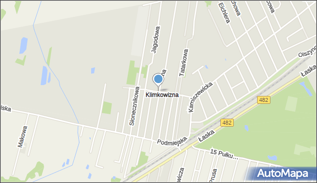 Pabianice, Gruntowa, mapa Pabianic