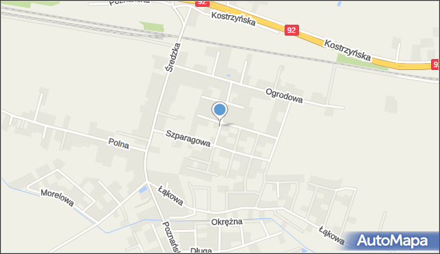 Paczkowo gmina Swarzędz, Groszkowa, mapa Paczkowo gmina Swarzędz