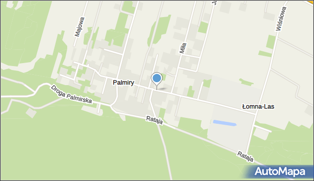 Palmiry, Grupy Kampinos, mapa Palmiry