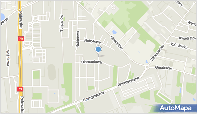 Piaseczno, Granitowa, mapa Piaseczno