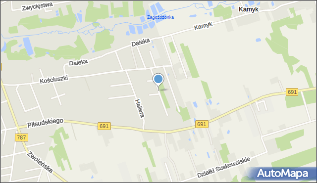 Pionki, Grota-Roweckiego Stefana, gen., mapa Pionki