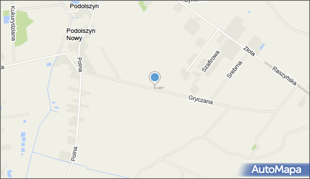Podolszyn, Gryczana, mapa Podolszyn