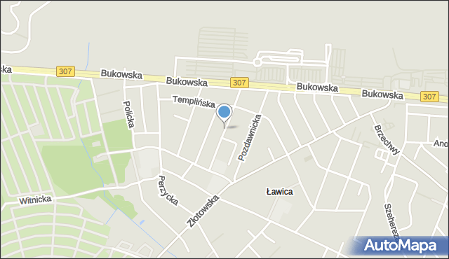 Poznań, Grąbczowska, mapa Poznania