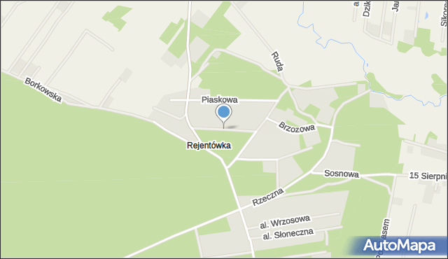 Radzymin powiat wołomiński, Grzybowa, mapa Radzymin powiat wołomiński