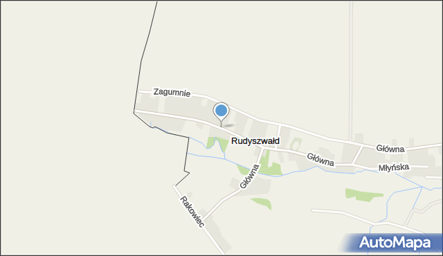 Rudyszwałd, Graniczna, mapa Rudyszwałd