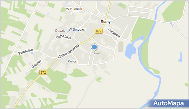 Stany gmina Bojanów, Grądkowa, mapa Stany gmina Bojanów