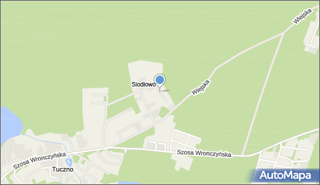 Stęszewko, Grzybowa, mapa Stęszewko