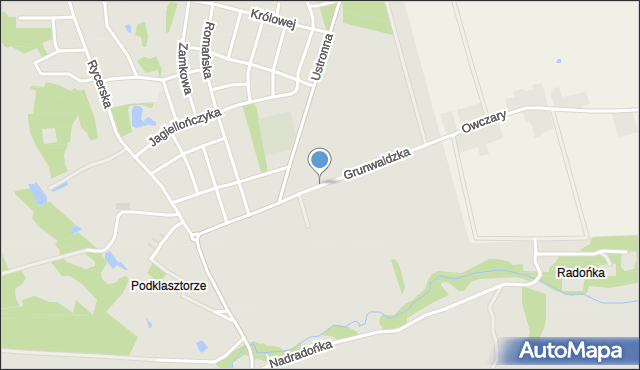 Sulejów powiat piotrkowski, Grunwaldzka, mapa Sulejów powiat piotrkowski