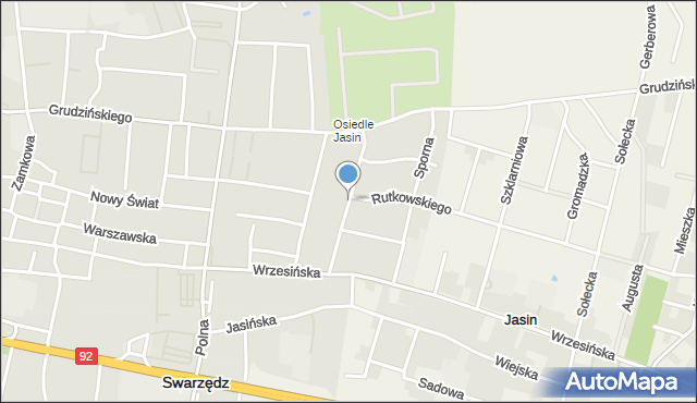 Swarzędz, Grunwaldzka, mapa Swarzędz