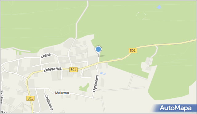 Sztutowo, Grzybowa, mapa Sztutowo