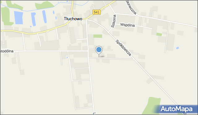 Tłuchowo, Gronowa, mapa Tłuchowo