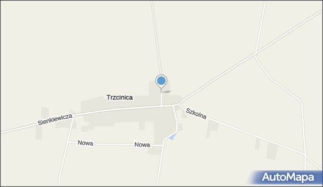 Trzcinica gmina Wielichowo, Grodziska, mapa Trzcinica gmina Wielichowo