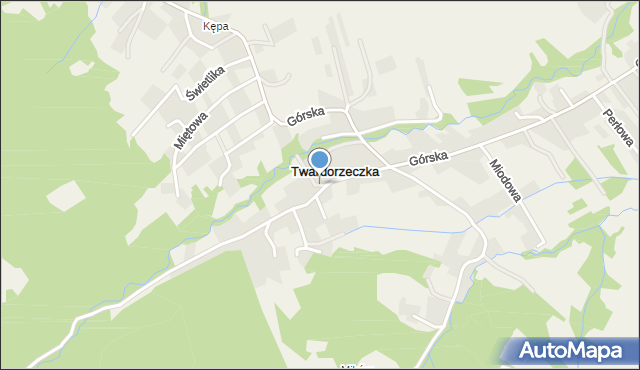 Twardorzeczka, Granitowa, mapa Twardorzeczka