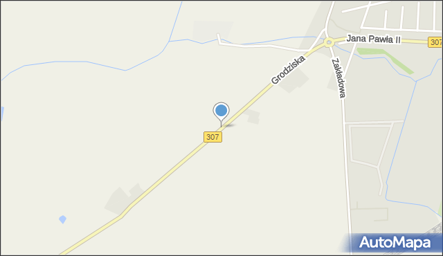 Wielka Wieś gmina Buk, Grodziska, mapa Wielka Wieś gmina Buk