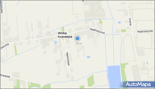 Wólka Kosowska, Gruszkowa, mapa Wólka Kosowska