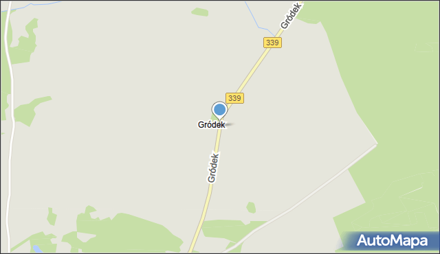 Wołów, Gródek, mapa Wołów