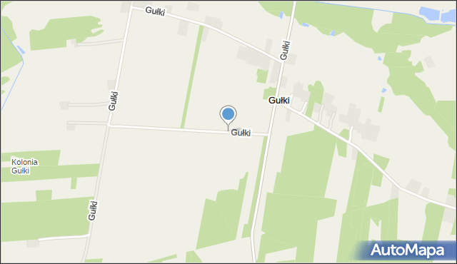 Gułki, Gułki, mapa Gułki