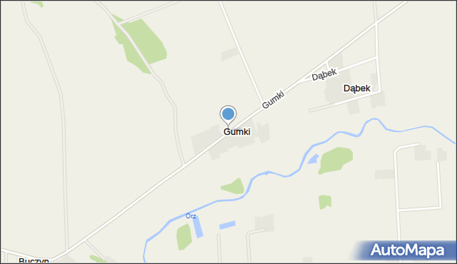 Gumki, Gumki, mapa Gumki