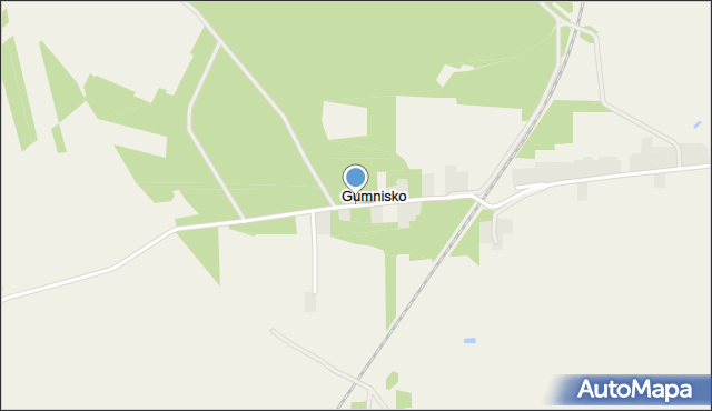 Gumnisko gmina Kiełczygłów, Gumnisko, mapa Gumnisko gmina Kiełczygłów