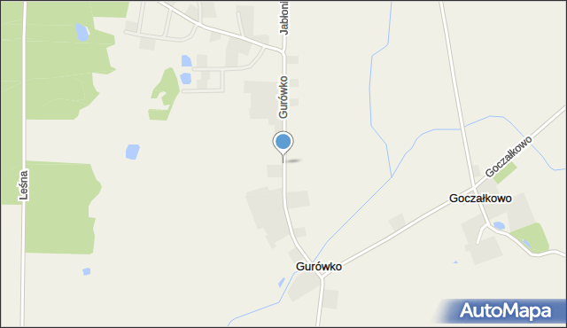 Gurówko, Gurówko, mapa Gurówko