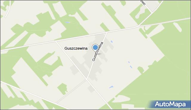 Guszczewina, Guszczewina, mapa Guszczewina