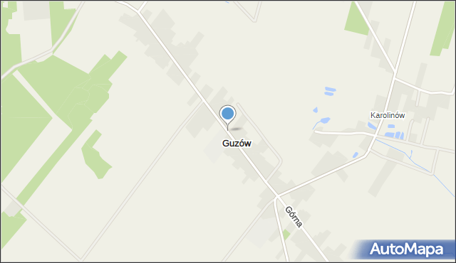 Guzów gmina Orońsko, Guzów, mapa Guzów gmina Orońsko