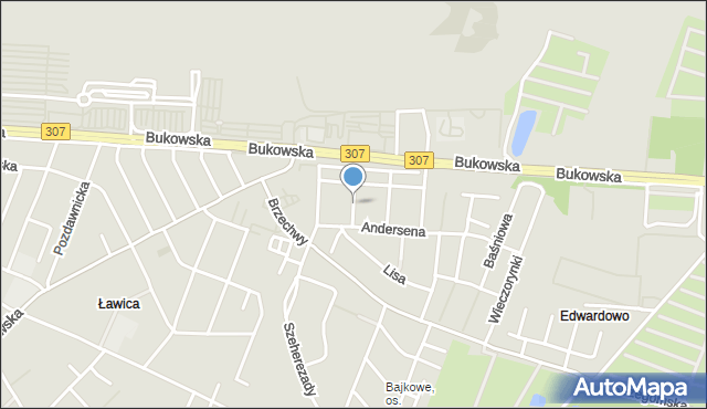 Poznań, Guliwera, mapa Poznania