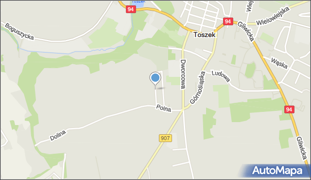 Toszek, Guttmanna Ludwiga, dr., mapa Toszek