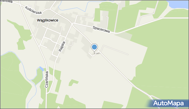 Wąglikowice, Gulgowskich, mapa Wąglikowice