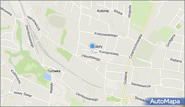 Wieliczka, Gurgula Kazimierza, mapa Wieliczka