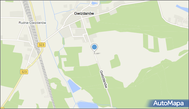 Gwizdanów, Gwizdanów, mapa Gwizdanów