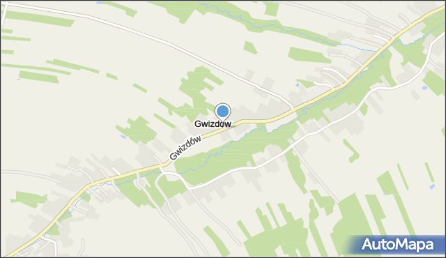 Gwizdów gmina Leżajsk, Gwizdów, mapa Gwizdów gmina Leżajsk