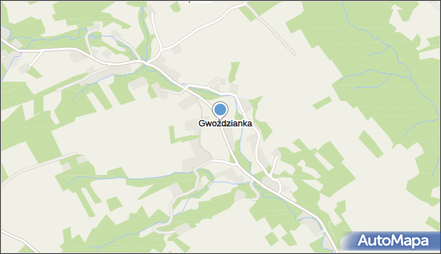 Gwoździanka, Gwoździanka, mapa Gwoździanka