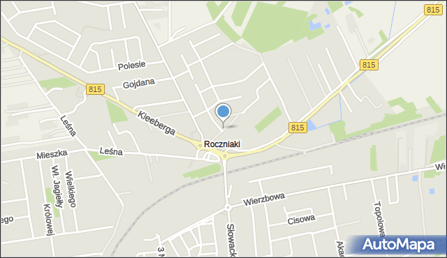 Lubartów, Gwiaździsta, mapa Lubartów