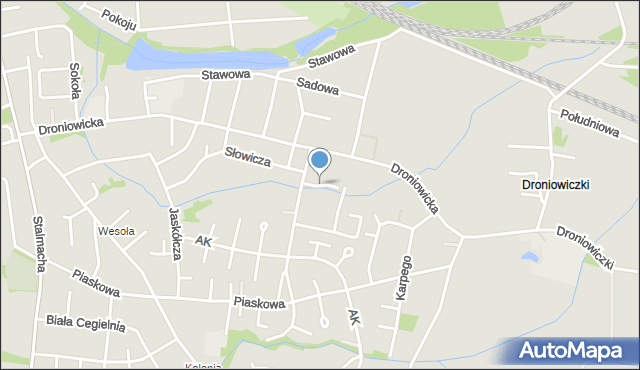 Lubliniec, Gwarka, mapa Lubliniec