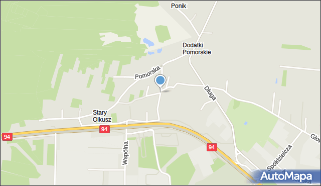 Olkusz, Gwarków, mapa Olkusz