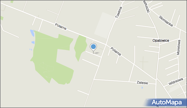 Tarnowskie Góry, Gwiezdna, mapa Tarnowskie Góry