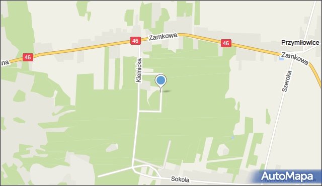 Przymiłowice, Gzowa, mapa Przymiłowice