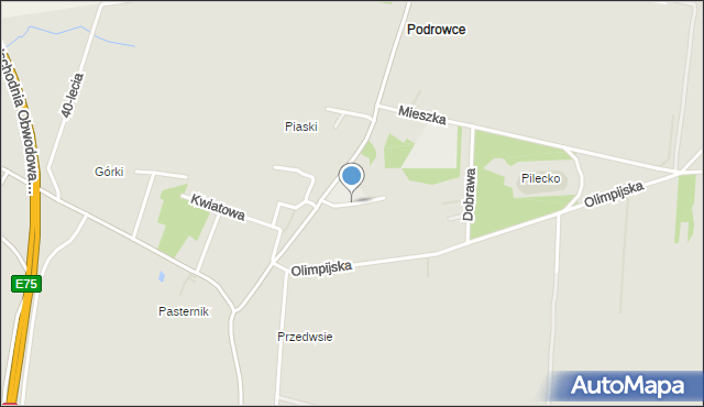 Dąbrowa Górnicza, Handlowa, mapa Dąbrowa Górnicza