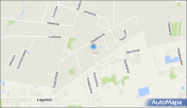 Gorzów Wielkopolski, Harcerska, mapa Gorzów Wielkopolski