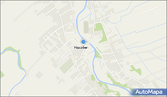 Haczów, Haczów, mapa Haczów