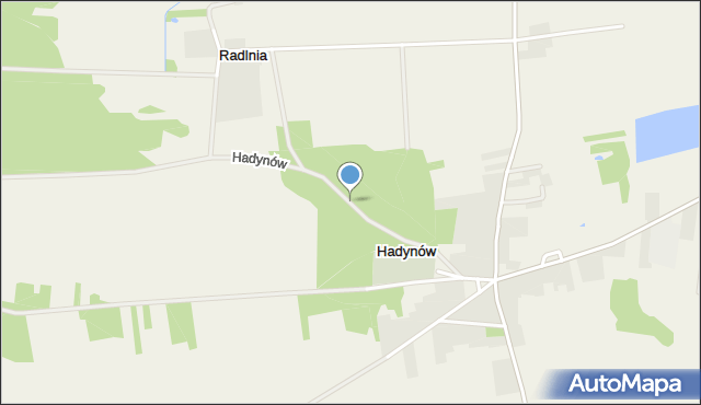 Hadynów, Hadynów, mapa Hadynów