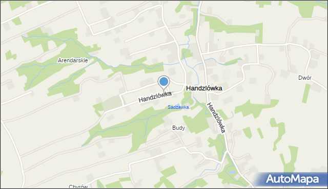 Handzlówka, Handzlówka, mapa Handzlówka