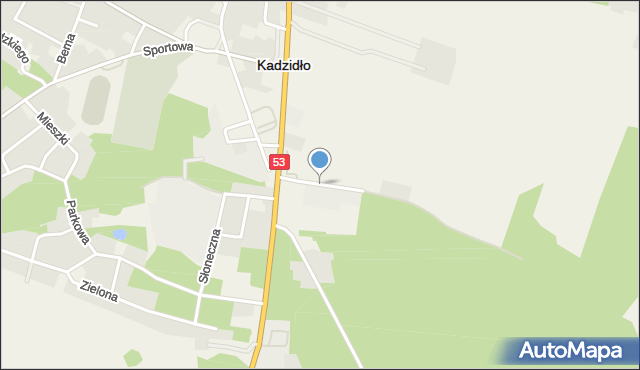 Kadzidło, Handlowa, mapa Kadzidło