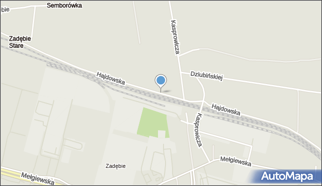 Lublin, Hajdowska, mapa Lublina
