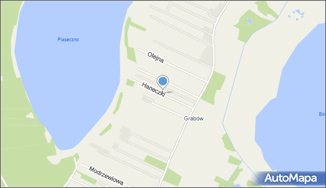 Rozpłucie Pierwsze, Haneczki, mapa Rozpłucie Pierwsze