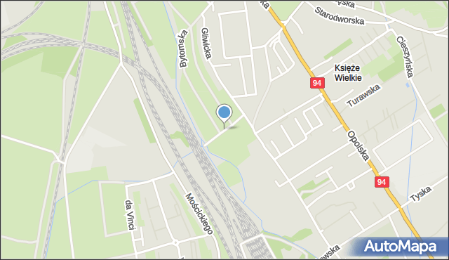Wrocław, Hajducka, mapa Wrocławia